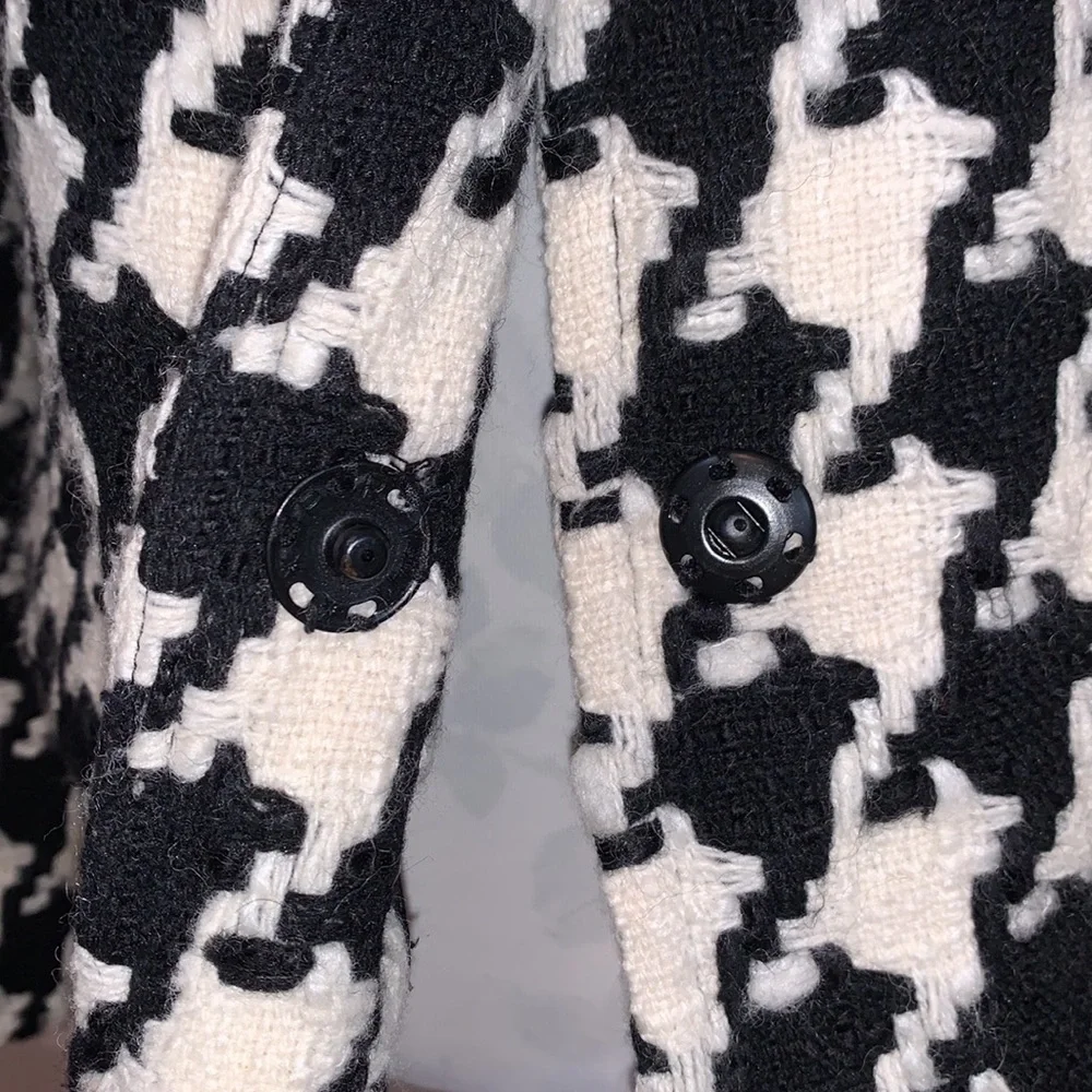 Juliana Collzione Houndstooth Wool Jacket - Picture 4 of 10